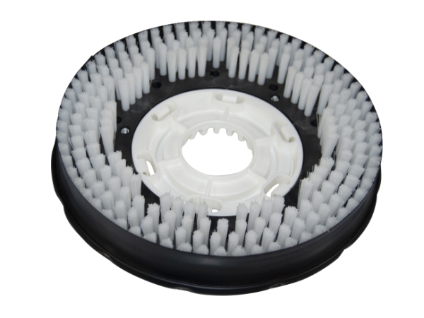 Schrubbbürste - mittel Poly 0,45 glatt weiß/Poly 0,75 glatt weiß
